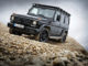 Mercedes-Benz G 350 d Professional; Exterieur: obsidianschwarz; Professional Offroad-Paket, im Schottergelände