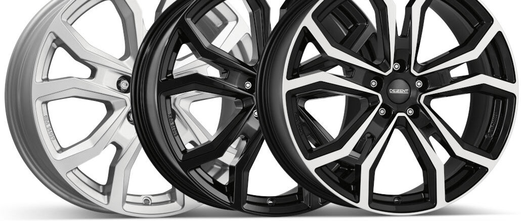 Abbildung der von der Alcar GmbH zurückgerufenen Alufelgen der Marke Dezent in der Dimension 6,5x16 Zoll, dem Lochkreis 5x120, sowie der Einpresstiefe ET51 in den Farbausführungen „Silver“ (Artikelnummer: TTVZ9SA51E), „Black“ (TTVZ9BA51E) und „Black Polished“ (TTVZ9BP51E)