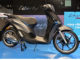 ein schwarzer piaggio liberty roller auf der Messe EICMA 2015