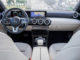 Interieur eines Mercedes-Benz A 180 d, Progressive, mountaingrau, Leder macchiatobeige/schwarz, aufgenommen 2018.