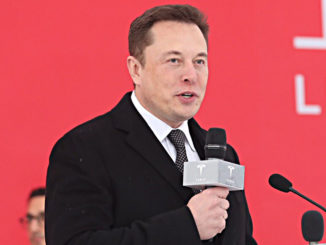 Elon Musk beim ersten Spatenstich der Gigafactory in Shanghai im Januar 2019.