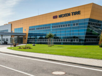 Bürogebäude des Werks von Nexen Tire Europe in Zatec (Tschechische Republik).