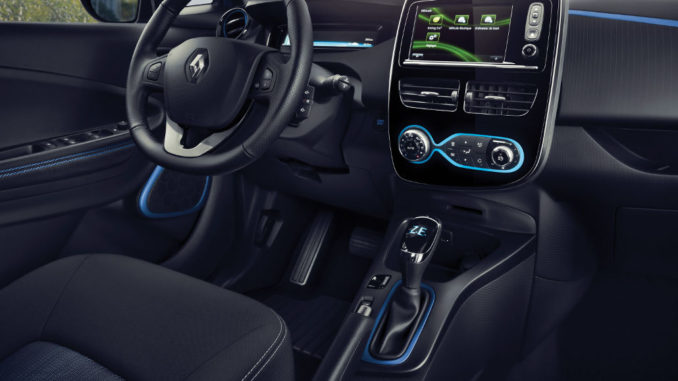 Innenraum, ZOE, Elektroauto, Zero Emission, Elektroantrieb, R-Link Evolution, Renault, 2017