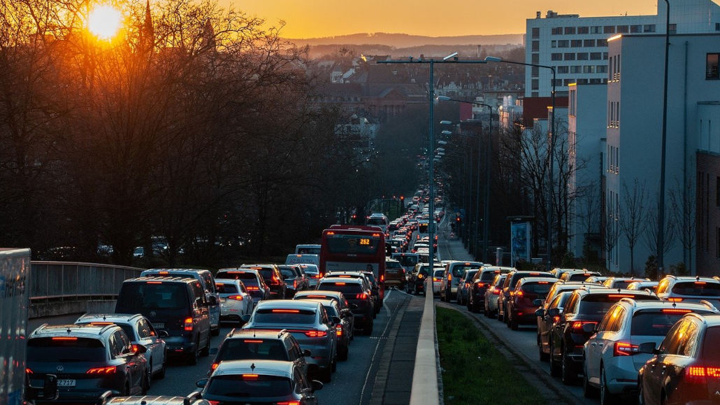 verkehr, Stadt, Stau